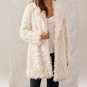 Bella Dahl Penny Lane Fur Coat size Medium